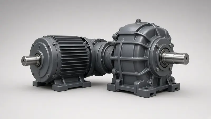 Gearbox and motor (illustrative)
