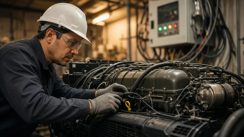 Technician at an industrial site (illustrative)