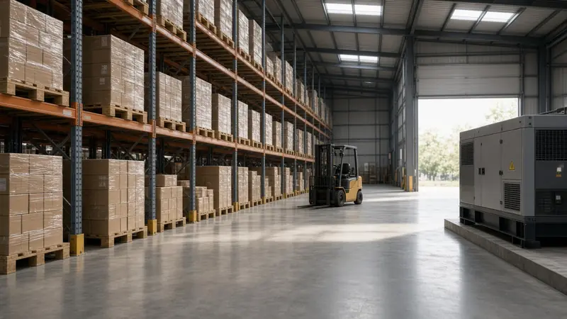 Industrial equipment warehouse