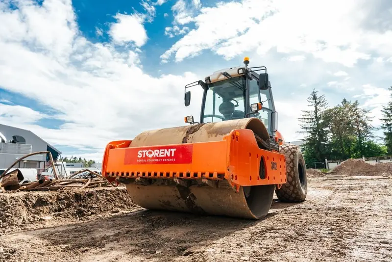Soil Compactor on site